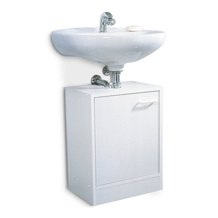 Waschbeckenunterschrank Edmonton - verschiedene Varianten - weiß (1-türig - 40cm)