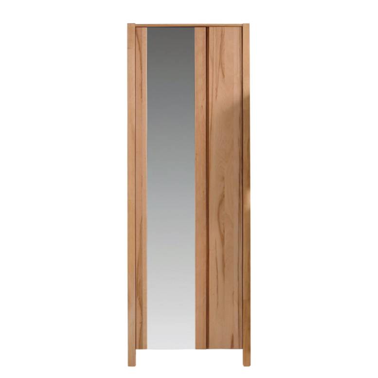 Dielenschrank Ayana - mit Spiegeltür - Massivholz (Kernbuche massiv