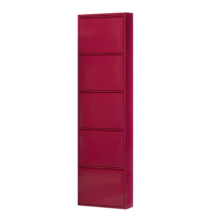 Schuhschrank Cabinet – Pink (3 Klappen – Höhe 100 cm)